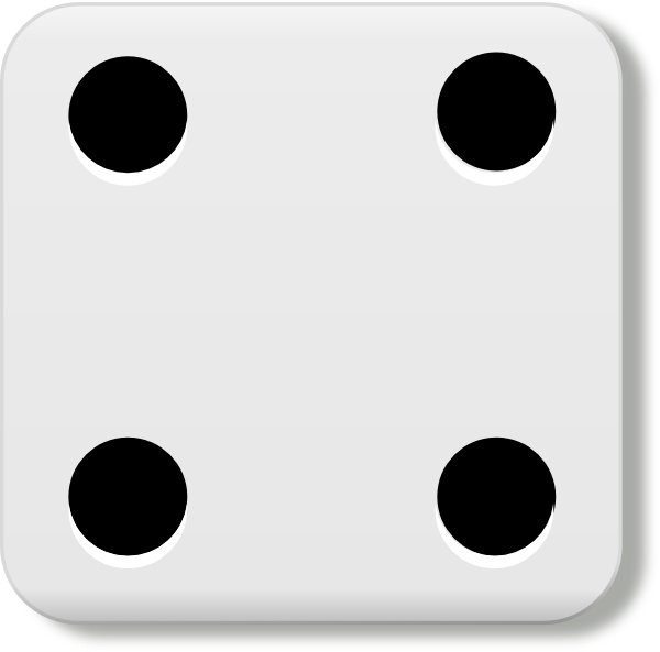 image of die face on 4